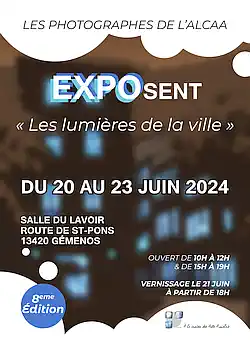 Exposition Les Lumières de la Ville par l'Atelier Photo de l'ALCAA